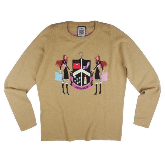 KING RMS Other - KING RMS 100% Cashmere Intarsia Sweater Scotland